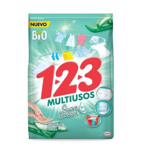 Detergente Polvo Aloe Suave Sensación 1-2-3