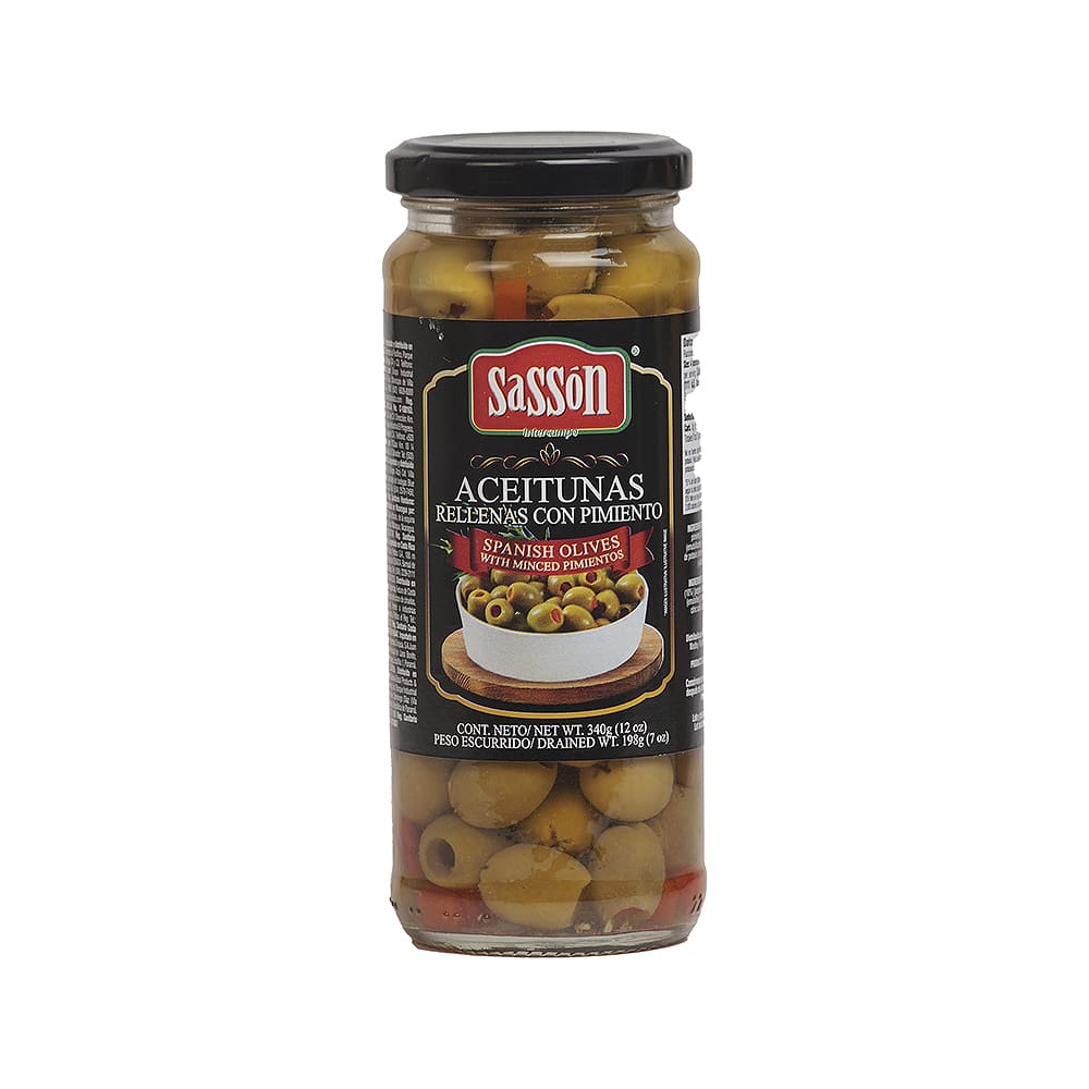La Torre | Aceitunas Verdes Rellenas Pimientos Sassón