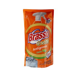 Limpiador Cocina Antigrasa Limón Gold Brasso Doypack