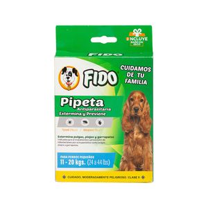 Pipeta Antiparasitaria Para Perro 11-20kg. Fido
