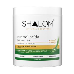 Mascarilla Capilar Control Caída Berro Y Argán Shalom
