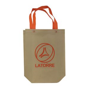Bolsa Tela Ecológica Naranja Mediana La Torre
