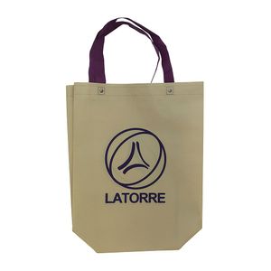 Bolsa Tela Ecológica Morada Mediana La Torre