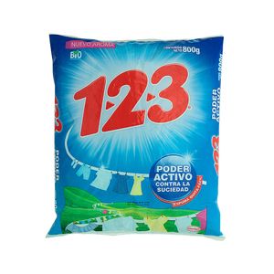 Detergente Polvo Poder Activo 1-2-3