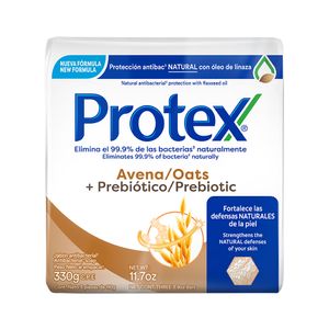 Jabón Pastilla Avena Protex 3 Pack