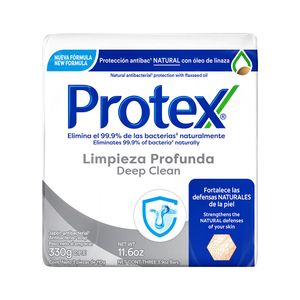 Jabón Pastilla Limpieza Profunda Protex 3 Pack