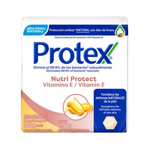 Jabón Pastilla Vitamina E Protex 3 Pack