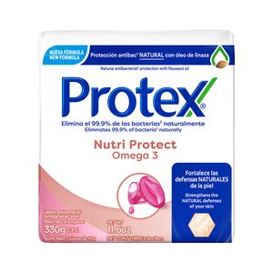 Jabón Pastilla Omega 3 Protex 3 Pack