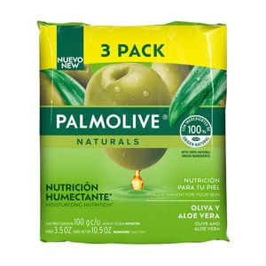 Jabón Pastilla Sensación Humectante Palmolive Naturals 3 Pack