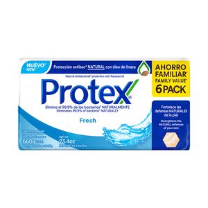 Jabón Pastilla Fresh Protex 6 Pack