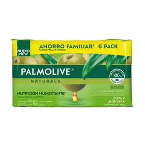 Jabón Pastilla Oliva Y Aloe Palmolive 6 Pack