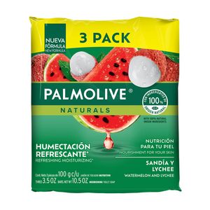 Jabón Pastilla Sandía Lychee Palmolive 3 Pack