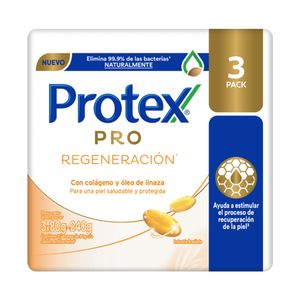 Jabón Pastilla Pro Regeneración Protex 3 Pack