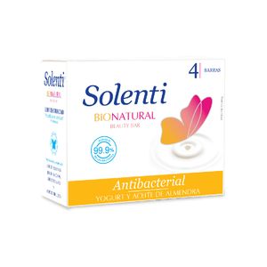 Jabón Pastilla Antibacterial Solenti 4 Pack