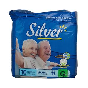 Silver Ropa Pañal Talla G Alta Absorción