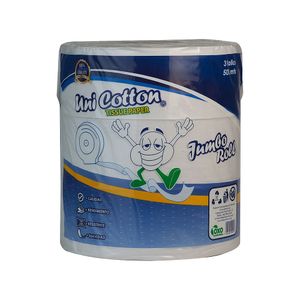 Papel Higiénico Doble Hoja Jumbo Uni Cotton