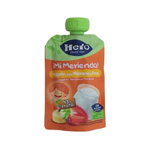 Compota Plátano Fresa Hero Pouch