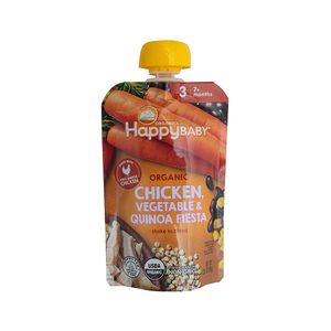 Compota Pollo Vegetales Quinoa Happy Baby Pouch