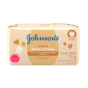 Jabón Pastilla Cremoso Avena Natural Johnsons Baby