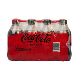 Gaseosa Coca Cola Sin Azúcar 8pack