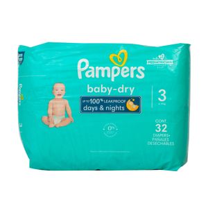 Pañal Desechable Talla 3 Baby Dry Pampers