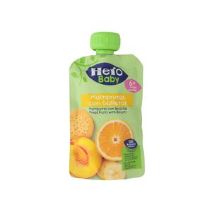 Compota Multifrutas Con Galletas Hero Baby Pouch