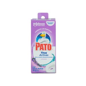 Desinfectante Baño Tiras Activas Lavanda Pato 3 Pack