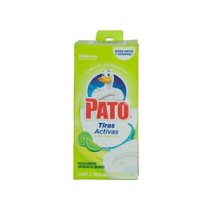 Desinfectante Baño Tiras Activas Lima Pato 3 Pack