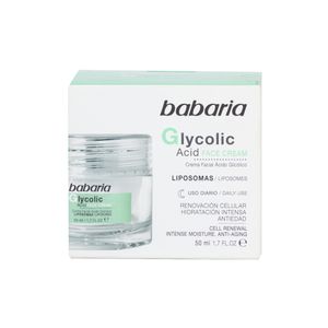 Crema Facial Ácido Glicólico Antiedad Babaria