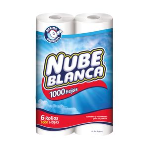 Papel Higiénico 1000 Hojas Nube Blanca
