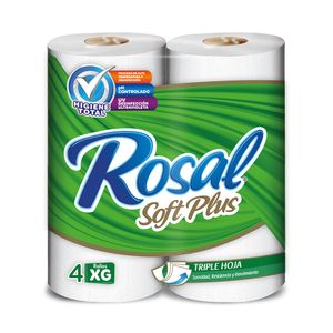 Papel Higiénico Triple Hoja XG Soft Plus Rosal