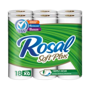Papel Higiénico Triple Hoja Soft Plus Rosal