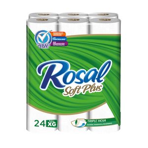 Papel Higiénico Triple Hoja Verde Soft Plus Rosal
