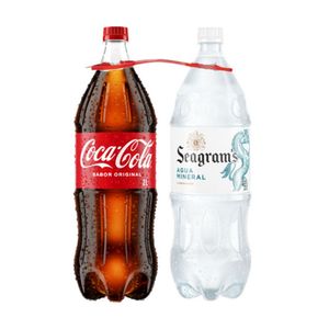 Gaseosa 2pack Coca Cola Original y Agua Shangrila Con Gas