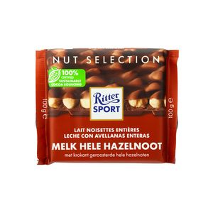 Ritter Sport Chocolate Leche Avellanas Enteras