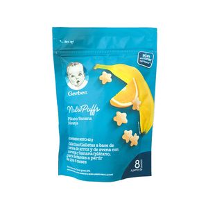 Snacks Puffs Banano Naranja Gerber Doypack
