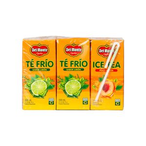 Del Monte Limón Y Durazno 6 Pack