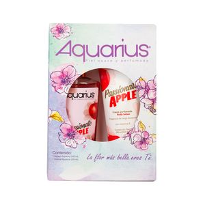 Estuche Dama Splash + Crema Passionate Apple Aquarius