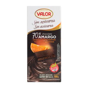 Valor Chocolate Amargo Con Naranja 70%