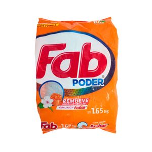 Detergente Polvo Con Jabón Ambar Poder Fab