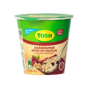 Avena Hojuelas Instantánea Arándano Tosh