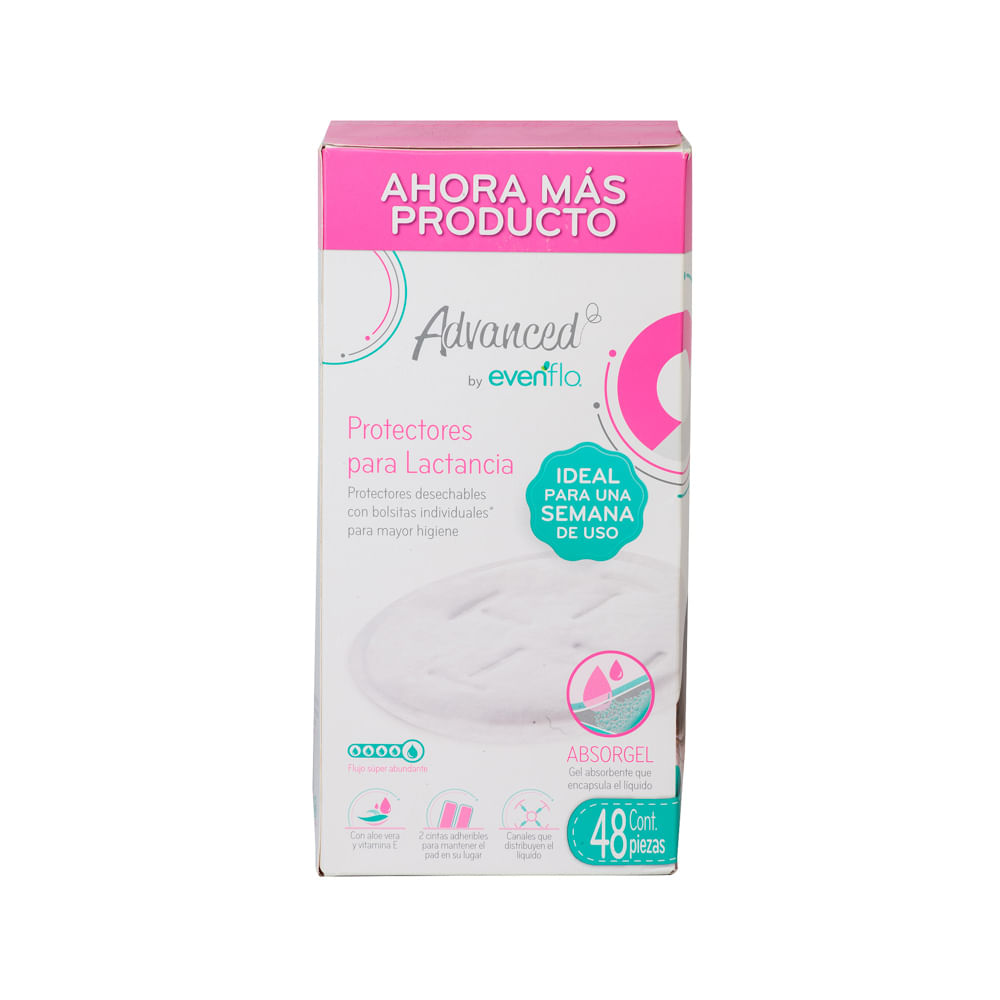 Protectores para lactancia Advanced by Evenflo 48 pzas