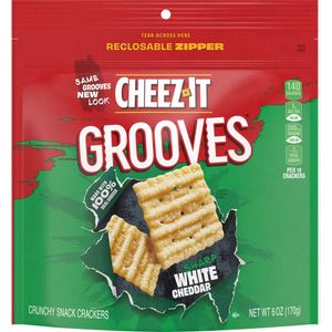 Cheez It Grooves Galleta Cheddar Blanco
