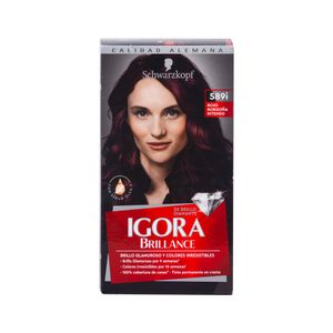 Tinte Dama Rojo Borgoña Intenso No.589i Igora Brillance