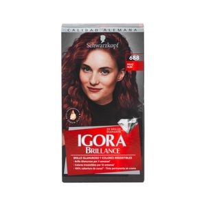 Tinte Dama Rojo Rubí No. 688 Igora Brillance