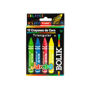 Crayones Cera Jumbo Triangular Bolik