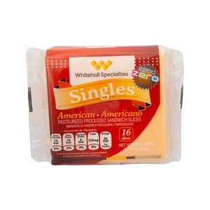 Queso Imitación Amarillo Rodajado Whitehall 16 Pack