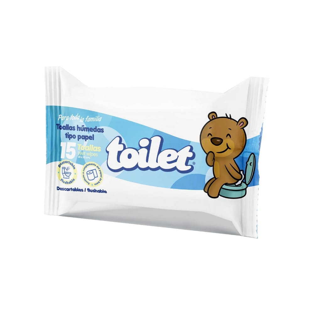 Tradineur - Papel Higiénico Húmedo WC Junior - Incluye 100 Unidades -  biodegradable - Ideal para la limpieza total diaria de tod