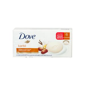 Jabón Pastilla Karité Vainilla Dove 6 Pack