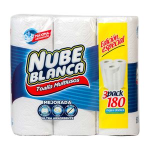 Mayordomo Doble Hoja Multiusos Nube Blanca 60hjs.